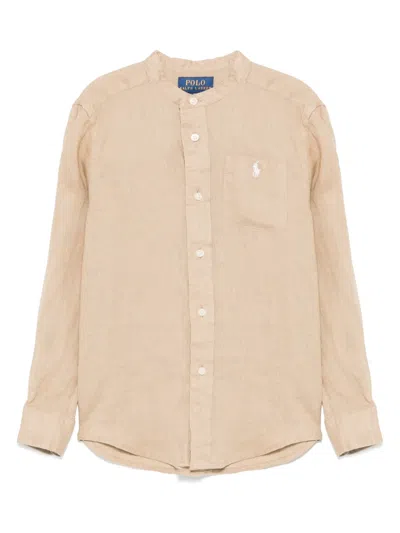 Polo Ralph Lauren Kids' Postboy Shirt In Brown