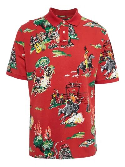 Pre-owned Polo Ralph Lauren  Patterned Polo Shirt