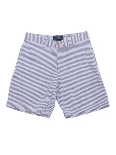 Polo Ralph Lauren Kids' Preppy Short-shorts-flat Front In Blue