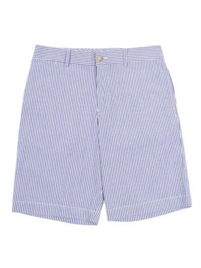Polo Ralph Lauren Preppy Short-shorts-flat Front In Blue