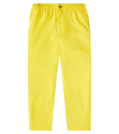 Polo Ralph Lauren Kids' Prepster Cotton Twill Chinos In Yellow