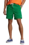 Polo Ralph Lauren Prepster Flat Front Stretch Cotton Twill Shorts In Billiard