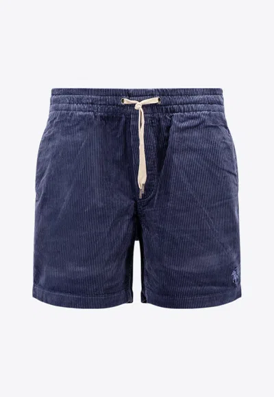 POLO RALPH LAUREN PREPSTER LOGO CORDUROY SHORTS