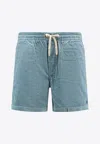Polo Ralph Lauren Corduroy In Prepster Polo Classic Fit Shorts In Blue