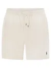 Polo Ralph Lauren Prepster Polo In Lino Da 15,2 Cm Classic Fit Shorts In Neutral