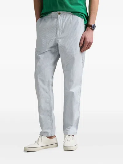 Polo Ralph Lauren Prepster Striped Trousers In Gray