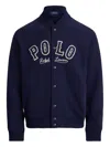 Polo Ralph Lauren Press-stud Sweatshirt In Blue