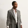 Polo Ralph Lauren Preston Herringbone Tweed Jacket In Black/cream
