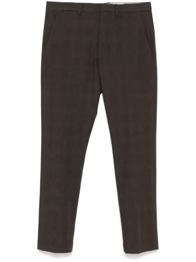 Polo Ralph Lauren Prince-of-wales-check Trousers In Brown