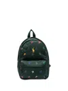 Polo Ralph Lauren Printed Backpack In Green