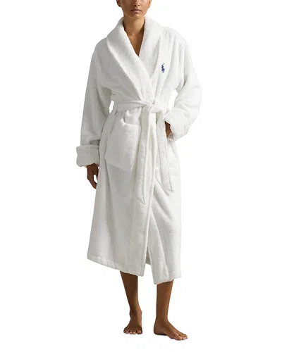 Polo Ralph Lauren Bear Print Organic Cotton Robe In Blm Bear