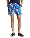 Polo Ralph Lauren Printed Classic Fit 5.75 Swim Trunks In Pampelonne Convo