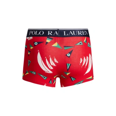 Polo Ralph Lauren Printed Cotton Boxers In Red