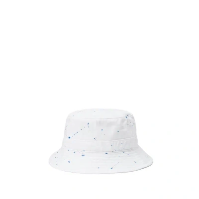 Polo Ralph Lauren Printed Cotton Bucket Hat In White