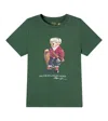 Polo Ralph Lauren Big Boys Polo Bear Cotton Jersey Tee In Green