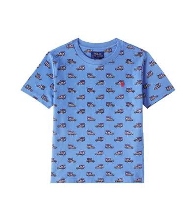 POLO RALPH LAUREN PRINTED COTTON JERSEY T-SHIRT