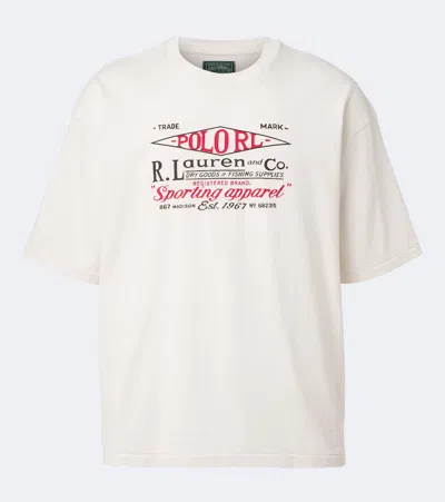 Polo Ralph Lauren Logo-print Cotton-jersey T-shirt In White