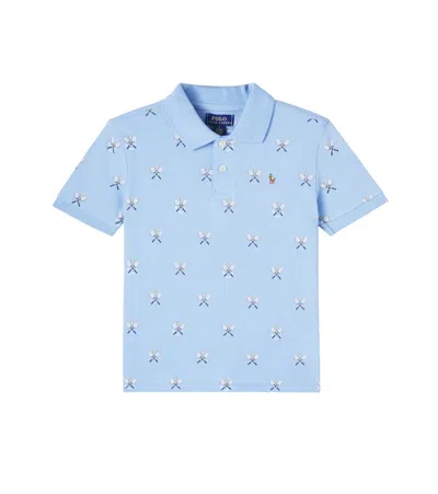 POLO RALPH LAUREN PRINTED COTTON PIQUÉ POLO SHIRT