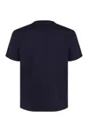 Polo Ralph Lauren Printed Cotton T-shirt In Blue