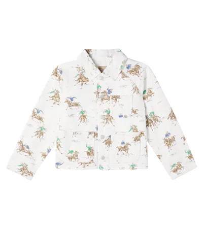 Polo Ralph Lauren Kids' Printed Denim Jacket In Multi