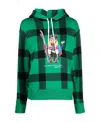 Polo Ralph Lauren Printed Drawstring Hooded Sweater In Multicolor