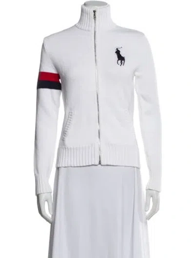 Pre-owned Polo Ralph Lauren Printed Jacket In White