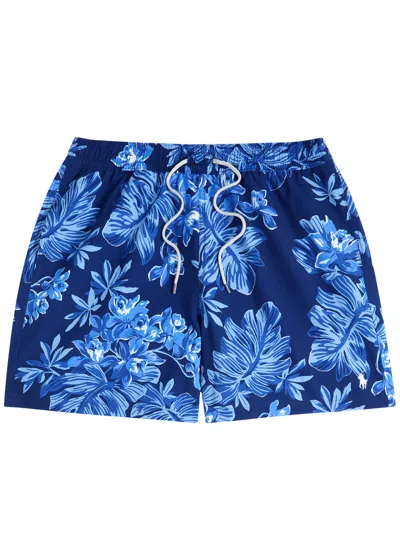 POLO RALPH LAUREN POLO RALPH LAUREN PRINTED LOGO-EMBROIDERED SWIM SHORTS