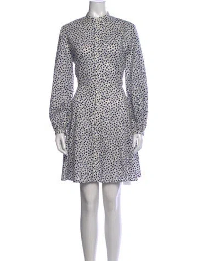 Pre-owned Polo Ralph Lauren Printed Mini Dress In Multicolor