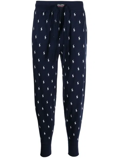 Polo Ralph Lauren Printed Pants In Blue
