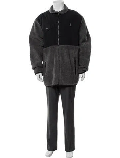 Pre-owned Polo Ralph Lauren Printed Parka In Gray