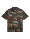 Polo Ralph Lauren Printed Polo Shirt In Green