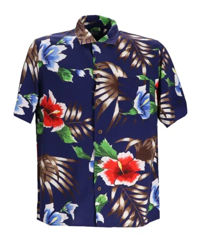 Polo Ralph Lauren Printed Shirt In Blue