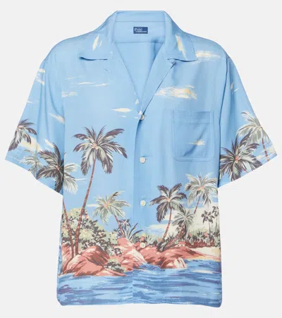 Polo Ralph Lauren Printed Shirt In Blue
