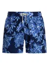 Polo Ralph Lauren Traveler Straight-leg Mid-length Floral-print Seersucker Swim Shorts
