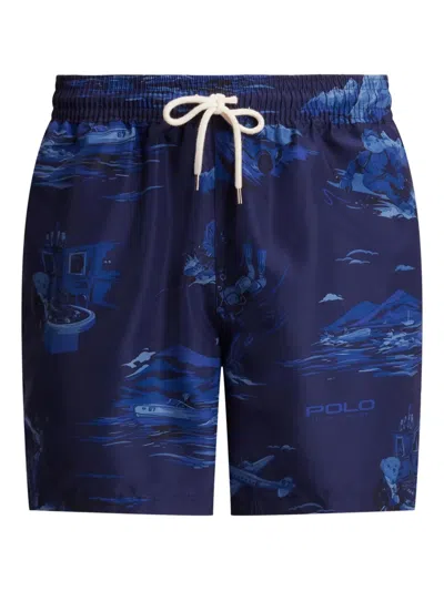 POLO RALPH LAUREN PRINTED SWIM SHORTS