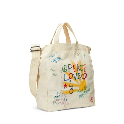 Polo Ralph Lauren Printed Tote Bag In Multicolour