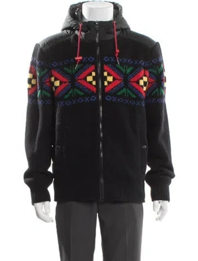 Pre-owned Polo Ralph Lauren Printed Windbreaker In Black