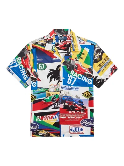 Polo Ralph Lauren Prix Poster-print Shirt In Multi