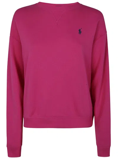 Polo Ralph Lauren Prl Cn Po Long Sleeve Sweatshirt In Pink
