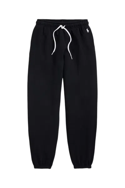 Polo Ralph Lauren Prl Flc Pnt-ankle-athletic In Black
