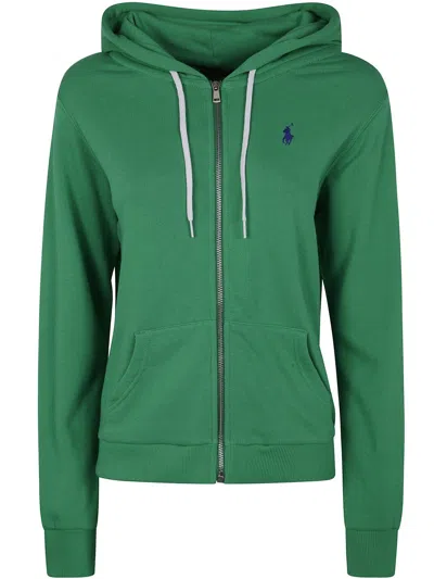 Polo Ralph Lauren Prl Fz Long Sleeve Sweatshirt In Green