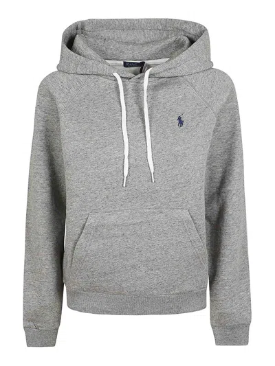 Polo Ralph Lauren Classic Pony Hoodie In Gray
