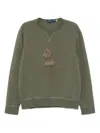 Polo Ralph Lauren Leather-pony Double-knit Sweatshirt