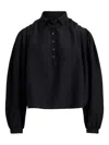 Polo Ralph Lauren Puffed-sleeve Button-up Shirt