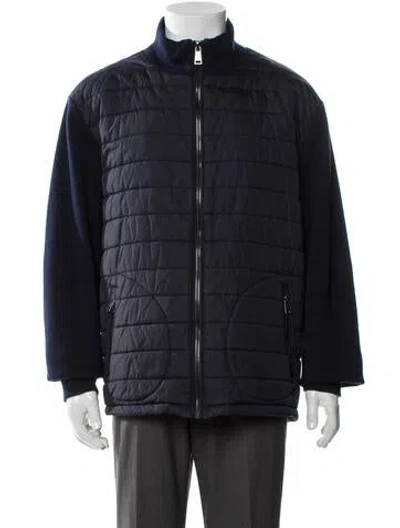 Pre-owned Polo Ralph Lauren Puffer Coat In Blue