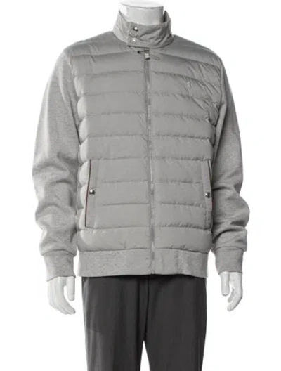 Pre-owned Polo Ralph Lauren Puffer Coat In Gray