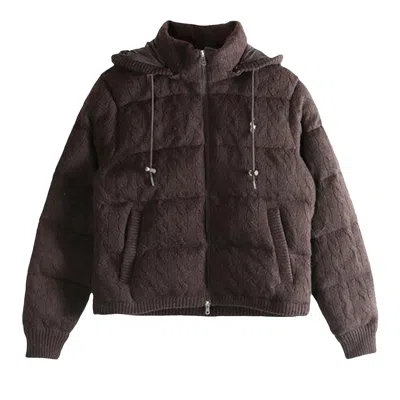 Pre-owned Polo Ralph Lauren Puffer Coat 'walnut Brown Melange' | Women's Size S