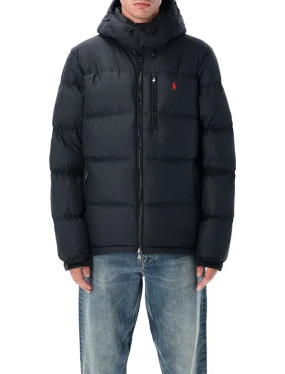 Polo Ralph Lauren Gorham Water-repellent Ripstop Fabric Down Jacket Clothing In Black