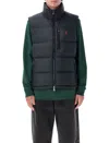 Polo Ralph Lauren Mens Annual Core Padded Regular-fit Recycled-polyester-down Gilet Polo Black In Blue