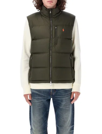 Polo Ralph Lauren Puffer Vest In Olive